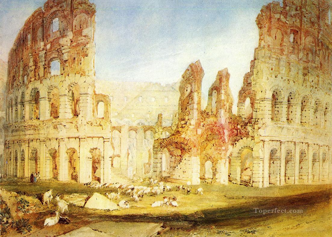 Roma El Coliseo Romántico Turner Pintura al óleo